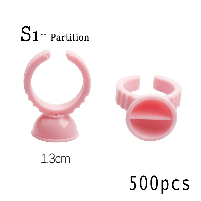 500Pcs Disposable Glue  Eyelash Extension Glue Holder Ring Cups for ment Tattoo  - $87.03