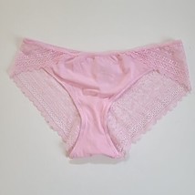 victoria secret vintage panties pink cheekini large  - $14.99