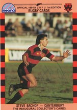 Steve Bachop Canterbury Team Rugby 1991 Hand Signed Card Photo - £14.15 GBP