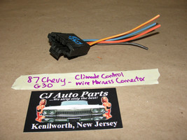 OEM 87 CHEVY G30 VAN CLIMATE CONTROL WIRE HARNESS PIGTAIL CONNECTOR - $24.74