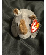 Vintage 1996 Ty Beanie Baby Spike the Rhino Plush with Tags - $5.42 CAD