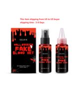 1/2/3Box x60ml, Halloween fake blood set, spray and drop - $341.27 MXN+