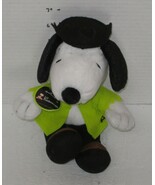 Hallmark Peanuts Snoopy Li&#39;l Frankenbeagle 10&quot; Plush White Green brown - $14.80