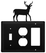 Village Wrought Iron ESOG-3 8 Inch Deer - Single Switch, Outlet and GFI ... - £15.34 GBP
