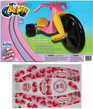 The Original Big Wheel Trike Black/Pink Limited Edition for Girls 16&quot; w/ Strawbe - £111.58 GBP