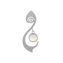 Jewelry of Venus fire  Pendant of Water Welo opal silver pendant - £451.63 GBP