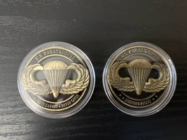 U.S. Paratrooper Always Earned Never Given Airborne Proud Challenge Coin. New - £11.20 GBP
