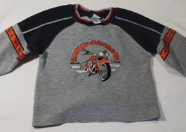 Kids Youth Boys Harley Davidson Motorcycle Long Sleeve Shirt Size 5 - £9.47 GBP