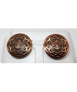 Vtg Copper Tone Native American Eagle Thunderbird Clip-On Earrings Beaut... - $463.92 MXN