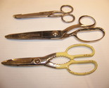 LOT OF VINTAGE SCISSORS PINKING SHEARS WISS RICHARDS OF SHEFFIELD ENGLAND - £35.96 GBP