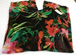 Bisou Bisou Women&#39;s 2XL Allover Garden Pants Sheer Floral NEW $50 - £18.89 GBP
