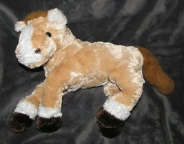 2011 Wishpets Sunshine Stuffed Plush Horse Pony 12" 9" Golden Brown White - $39.59