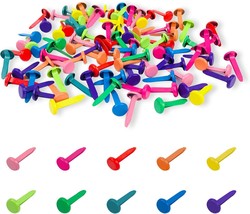 100 PCS Brass Paper Fasteners Metal Brass Fasteners Mini Brads for Paper... - $287.95 MXN
