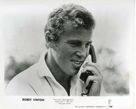 Bobby Vinton original 1970&#39;s 8x10 promotional photo William Morris Agency - £15.98 GBP