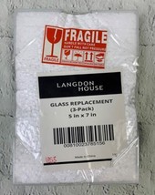 Picture Frame Glass Replacements Crystal Clear 5x7 3 Pack Sheet - £11.43 GBP