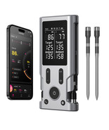 2 Ultra-Thin Probes, LCD Display, Digital Food Thermometer for Grill, BB... - $395.96