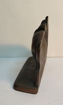 Cast Iron Grazing Horse Bookend Door Stop VTG image 2