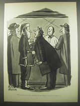 1956 Cartoon by Peter Arno - Five dollars says you can&#39;t tell me the names  - £15.01 GBP