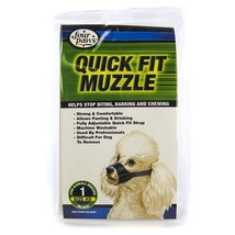 Four Paws Quick Fit Muzzle Siize 1 - Fits 5&quot; Snout - $37.32