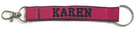 KAREN Personalized Keychain Black / Pink - $9.74