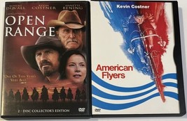 American Flyers &amp; Open Range (Dvd 1999) Kevin Costner Lot Of 2 - £5.46 GBP