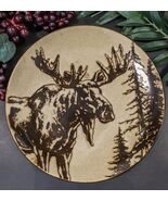 Pack Of 2 Rustic Western Emperor Elk Stag Moose Deer Salad Appetizer Plates - €28,30 EUR