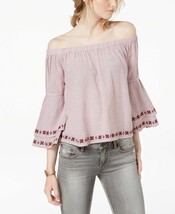 Lucky Brand Women&#39;s Embroidered Off the Shoulder Top XL NEW W TAG MRSP $79.50 - £46.98 GBP