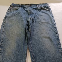 Carhartt B17-DST Men's 40×32 Blue Cotton Denim Jeans Measured Size 38×31 image 8