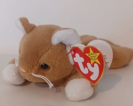 TY Beanie Baby - NIP the Gold Cat With Ear And Tush Tags - £7.74 GBP