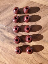 Vtg. 1978 Score Four Game Replacement Parts 10 Brown Beads (ONLY) - $9.89