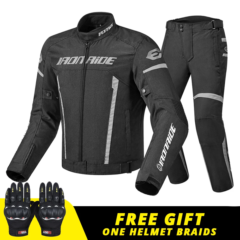 Waterproof Motorcycle Jacket Men Riding Pants Racing Moto Jacket Body Armor - £85.69 GBP+