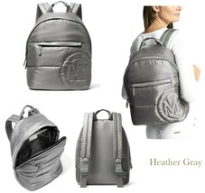 NWB Michael Kors Rae Medium Quilted Nylon Gray Backpack 35F1U5RB2C $368 ... - £78.23 GBP