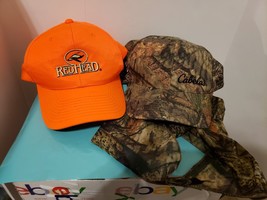 Cabela Camo Neck Cover And Redhead Orange Hunting Hats Lot Mens Adjustable - $22.98