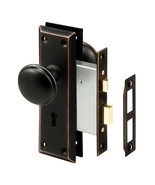 Prime-Line E 2495 Mortise Keyed Lock Set with Classic Bronze Knob  Perfe... - $39.99