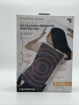 Sharper Image Calming Heat Massaging Weighted Heating Pad With 9 Combina... - $33.00