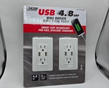 Feit Electric 2-Pack Tamper Resistant Wall Outlet 120V, with 2 USB Ports... - £7.83 GBP