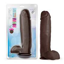 Au Naturel Huge 10&quot; Dildo Chocolate - $66.58