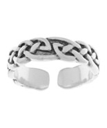 Jewelry Trends Weaved Celtic Knot Sterling Silver Toe Ring Adjustable Size - €25,17 EUR