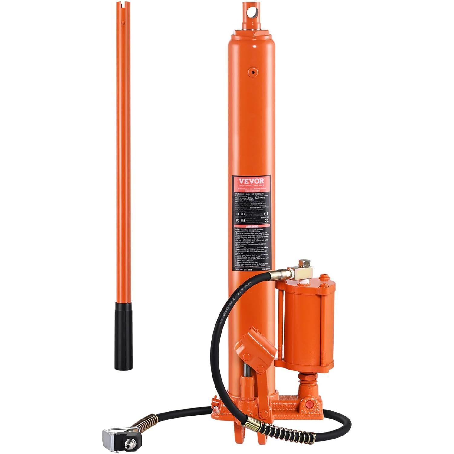 Vevor Hydraulic Long Ram Jack, 8 Ton Engine Hoist Cylinder Single, Mecha... - $135.99
