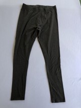 Faded Glory Women&#39;s Leggings Gray Medium loung pants joggers - £8.93 GBP