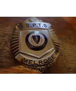 MELROSE MASSACHUSETTS M.S.P.T.S. POLICE BADGE  BX 12  - $2,664.91 MXN