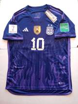 Lionel Messi Argentina 2022 World Cup Qatar Stadium Purple Away Soccer J... - £71.11 GBP