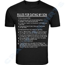 Teespring Unisex Rules For Dating My Son Hanes Tagless T-Shirt Mother&#39;s Day (S) - £7.21 GBP
