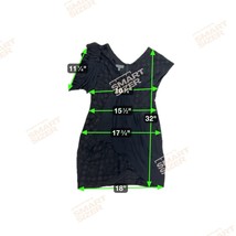Sachin Babi Silk Mini Dress Top Sz 10 Asymmetrical Eyelet Dark Angel Fai... - $463.32 MXN