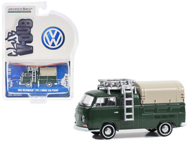 1969 Volkswagen Type 2 Double Cab Pickup Truck Delta Green w Tan Camper Shell Cl - £14.66 GBP