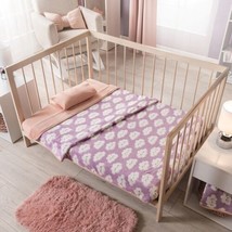 CLOUDS BABY GIRLS CRIB NURSERY BLANKET SHERPA VERY SOFTY THICK AND WARM - $61.08 CAD