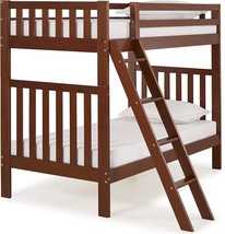 Alaterre Furniture Aurora Twin Wood Bed, Chestnut Bunk - £417.25 GBP