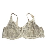 Lunaire Ivory Embroidered Lace Underwire Bra 48DD - $32.89 CAD