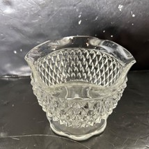 Vintage Indiana Glass Clear Diamond Point Glass Candy Dish - £15.65 GBP