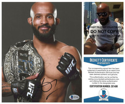 Demetrious Johnson MMA signed UFC 8x10 photo Beckett COA proof autographed - £85.18 GBP